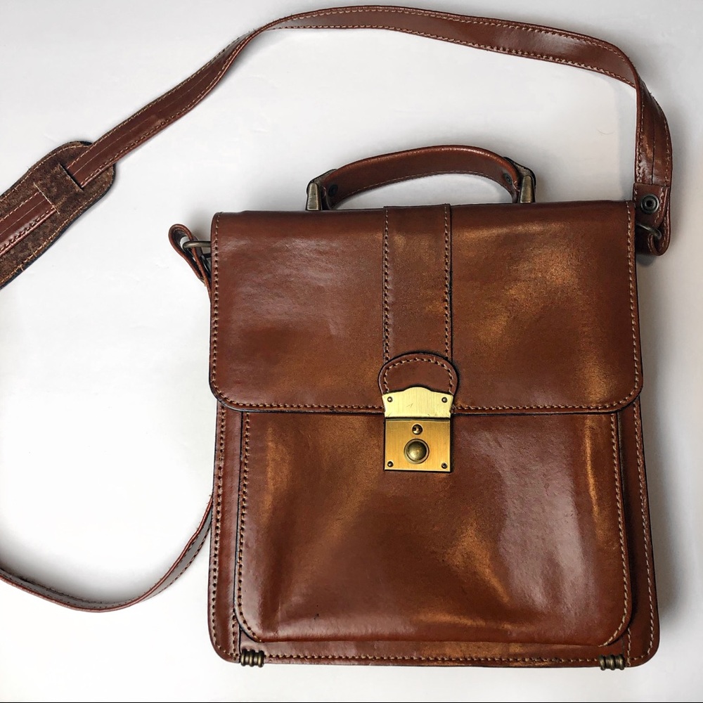 Vintage Kouros Leather Crossbody Purse